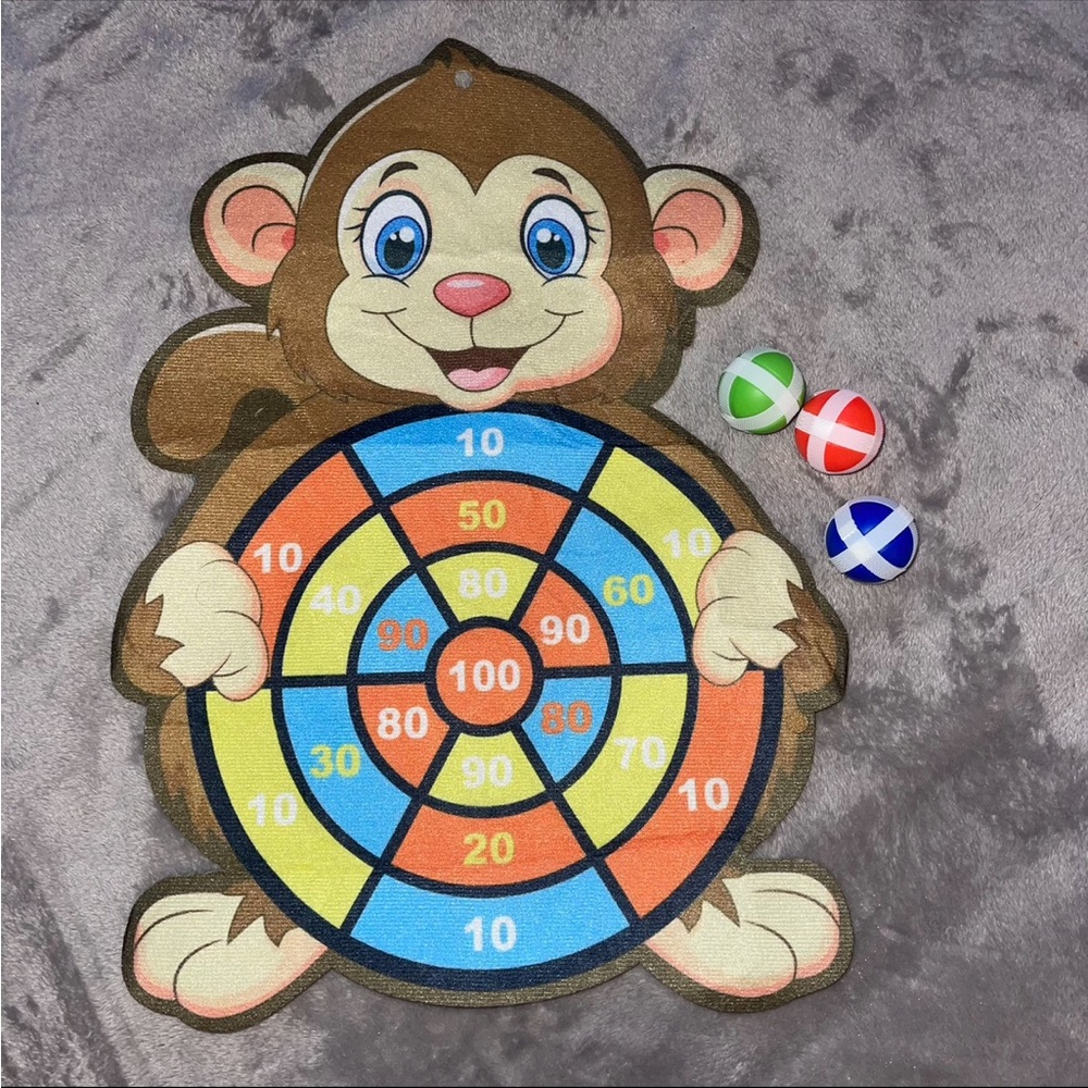 Monkey Dart Target Shooting Ball/ Sports Game Toys/ Outdoor Sticky Ball